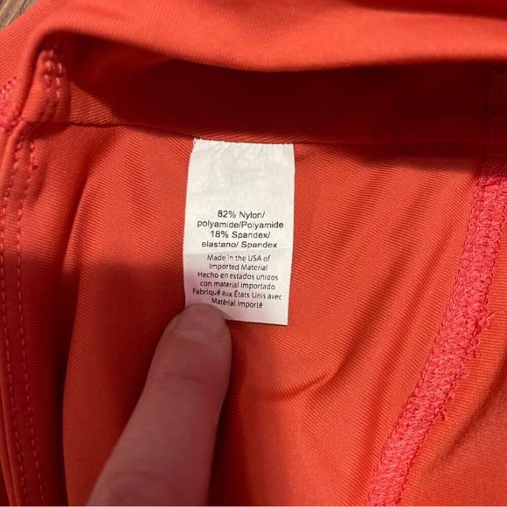Beyond Yoga Leggings Women's Size Medium Scarlet Sun Orange High Waisted 7/8 - Picture 11 of 11
